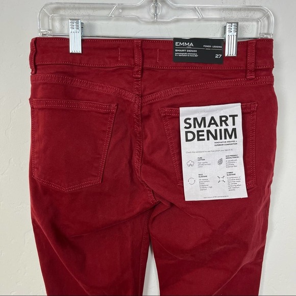 DL1961 Emma Power Leggings in Rhubarb - Picture 5 of 10